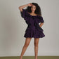 Fiorella Purple Stripe Dress