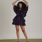 Fiorella Purple Stripe Dress