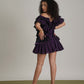 Fiorella Purple Stripe Dress